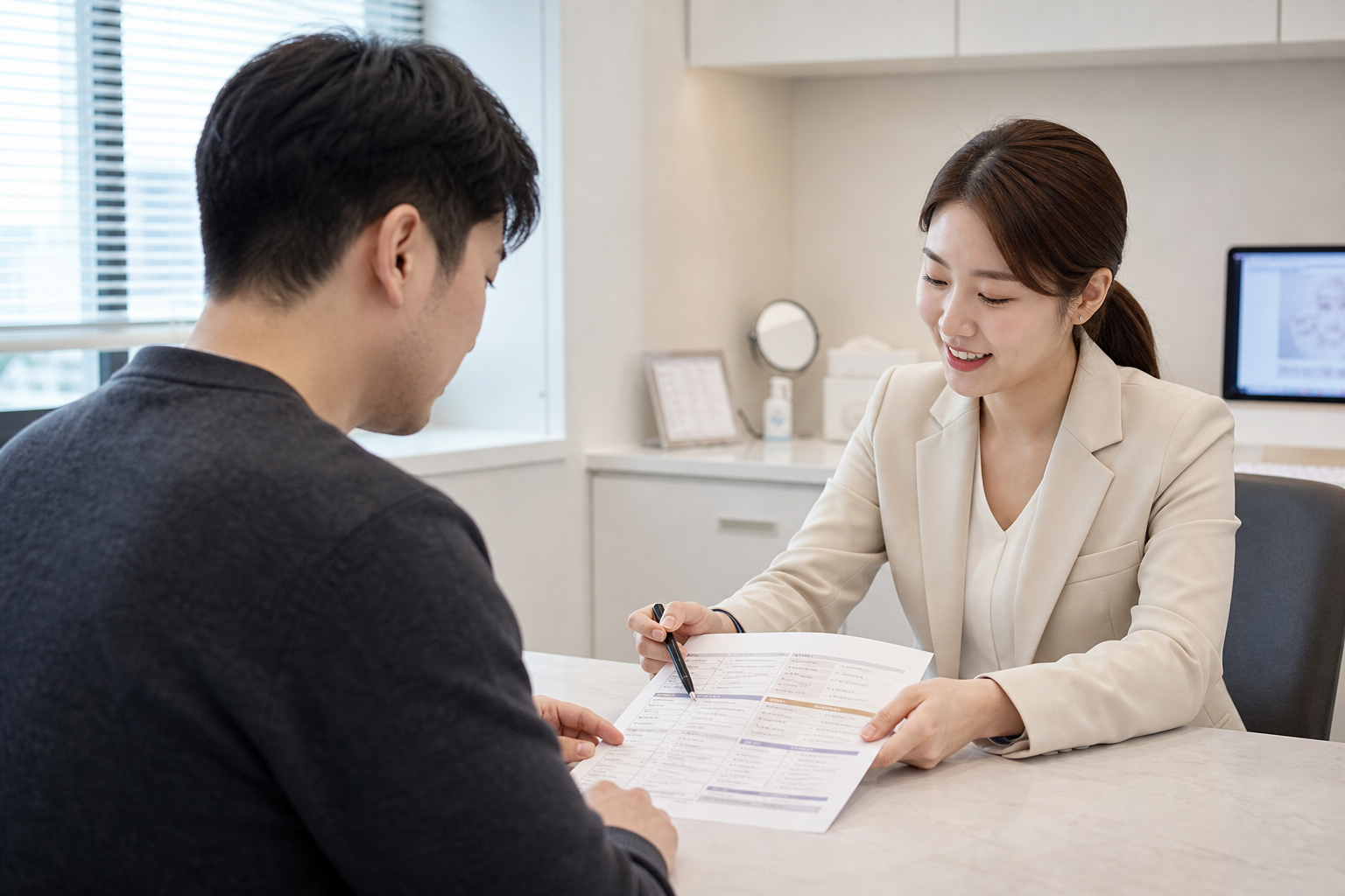 피부과 시술 장면